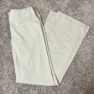 vintage Ann Taylor creme wide leg pant